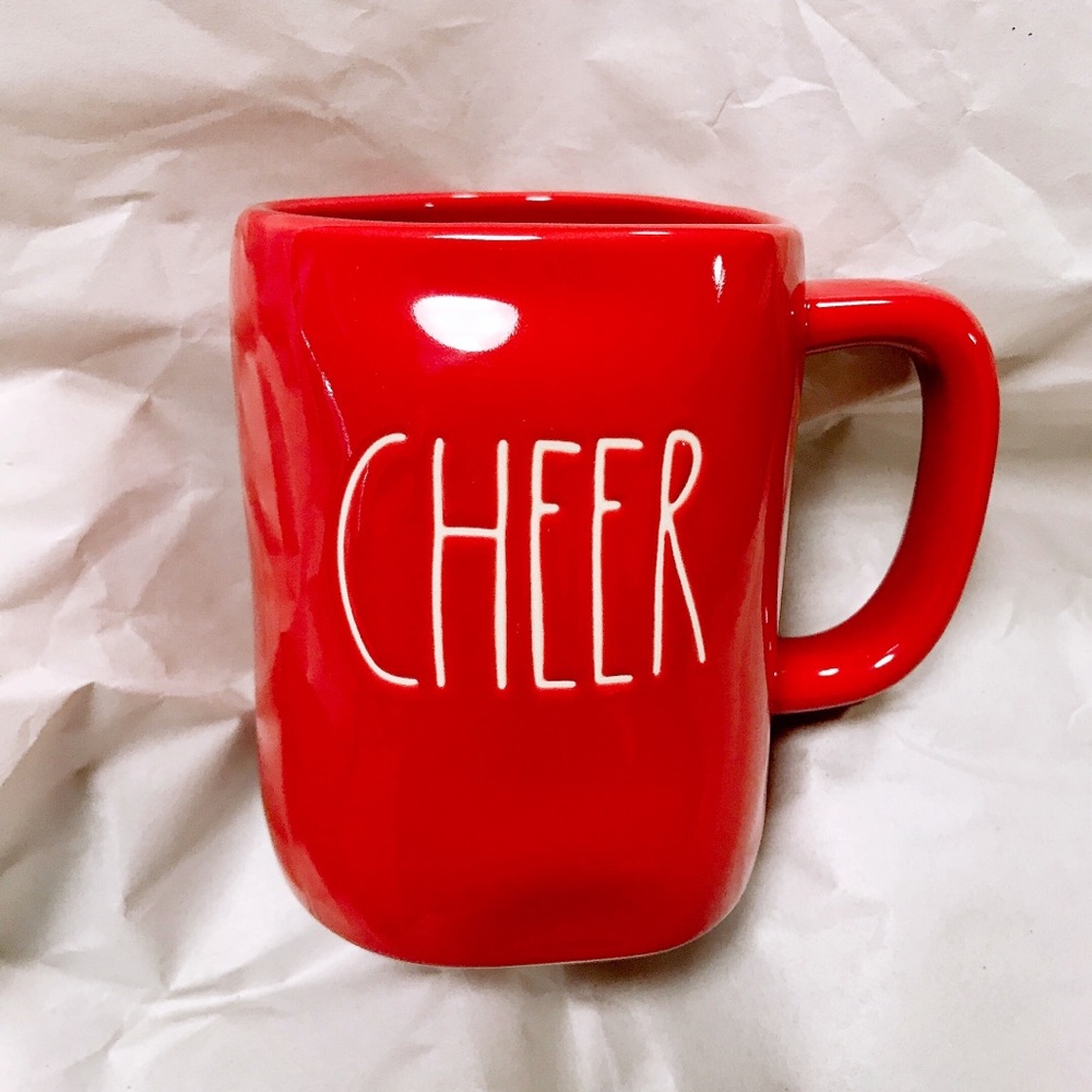 Rae Dunn Cheer red Christmas mug